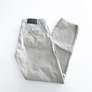 Billabong Mens Alder Narrow Straight Leg Cotton Denim Jeans Light Gray Size 34